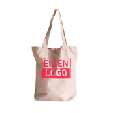 Katoenen tas bedrukken met NEON - 38x42+10cm Roze