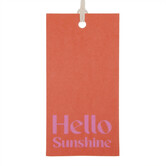 50x Cadeaulabels 'Hello Sunshine' Rood-Roze