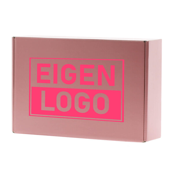 Levertijd ca. 7 werkdagen Postdozen bedrukken met NEON - Roze 280x190x75mm