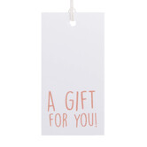 50x Cadeaulabels 'A gift for you' Wit-Roze