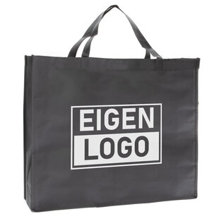 Shopper bedrukken Grijs non woven 54x14x45cm - Spoed