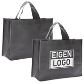 Shopper bedrukken Grijs non woven 32x12x25cm - Spoed