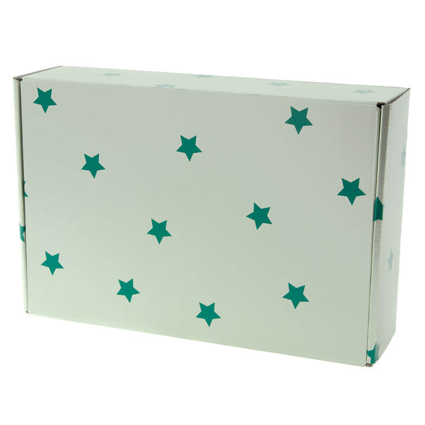 Levering uit voorraad 25x postdozen Stars 280x190x75mm