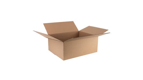 Kartonnen dozen bruin enkelgolf 500x400x200mm + rillijnen
