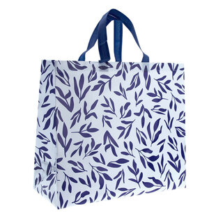 10x Shopper Leaves non woven 45x20x40cm