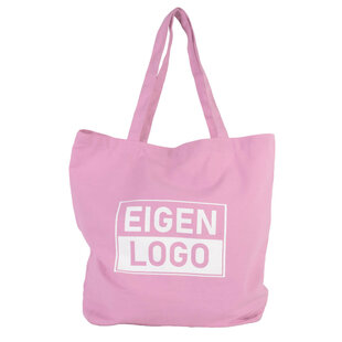 Katoenen tas bedrukken 54x48+14cm Pink Lavender - Spoed