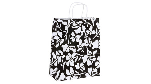 50x papieren tasjes Blooms A4