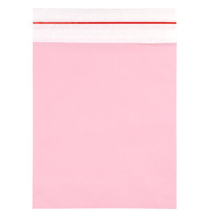50x Papieren verzendzak Roze  Medium