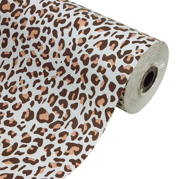 Levering uit voorraad Inpakpapier Leopard - 50cm x 100mtr