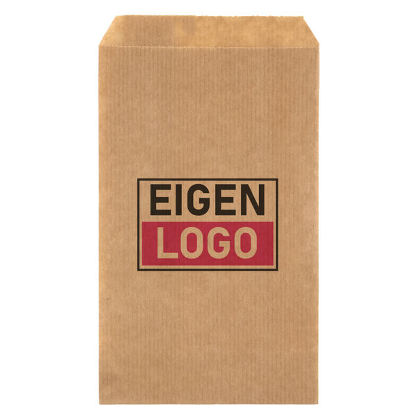 Levertijd ca. 5 werkdagen Papieren zakjes bedrukken Bruin 10x16cm