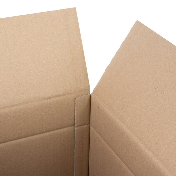 Levertijd ca. 5 werkdagen Dozen bedrukken Bruin Dubbelgolf 300x275x250mm