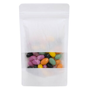 100x Stazakken met Venster Wit 18x29cm