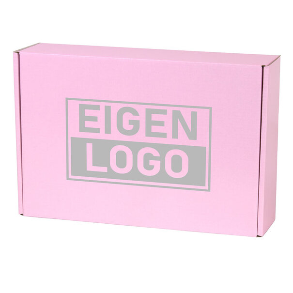 Levertijd ca.10 werkdagen Postdozen bedrukken Pink Lavender 280x190x75mm