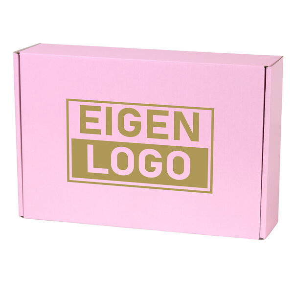 Levertijd ca.10 werkdagen Postdozen bedrukken Pink Lavender 280x190x75mm