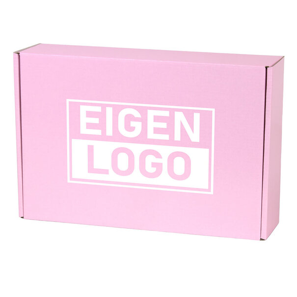 Levertijd ca.10 werkdagen Postdozen bedrukken Pink Lavender 280x190x75mm