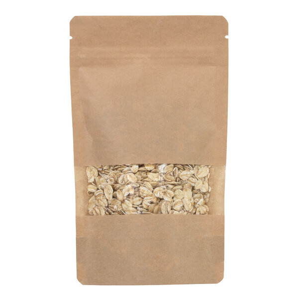 Levering uit voorraad 100x Stazakken met Venster Bruin 13x22,5cm