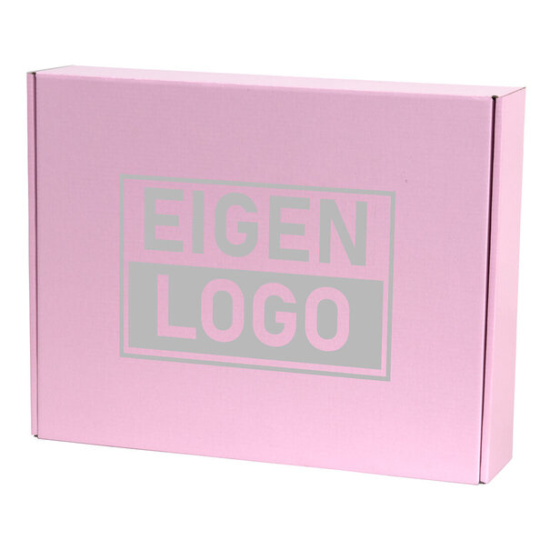 Levertijd ca.10 werkdagen Postdozen bedrukken Pink Lavender 350x280x80mm