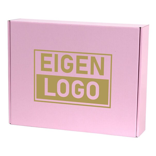 Levertijd ca.10 werkdagen Postdozen bedrukken Pink Lavender 350x280x80mm