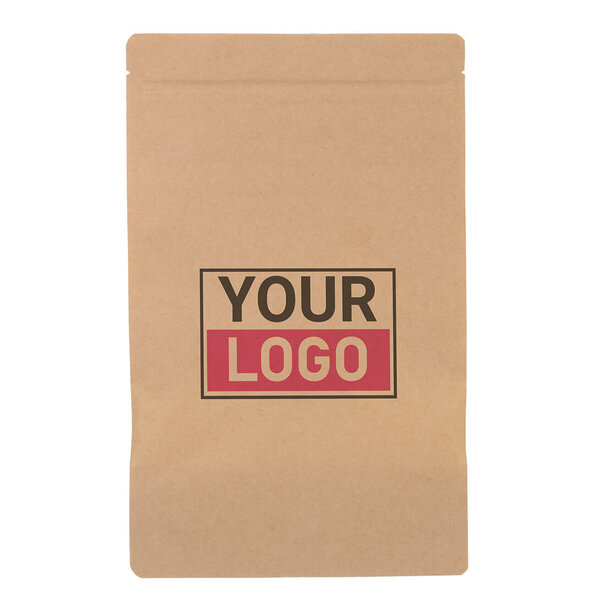 Levertijd ca. 5 werkdagen Stazakken bedrukken - Bruin met venster 18x29cm