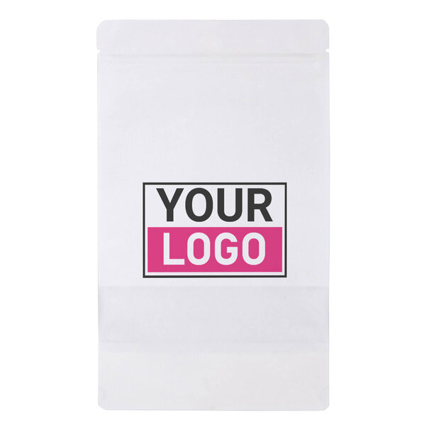 Levertijd ca. 5 werkdagen Stazakken bedrukken - Wit met venster 13x22.5cm