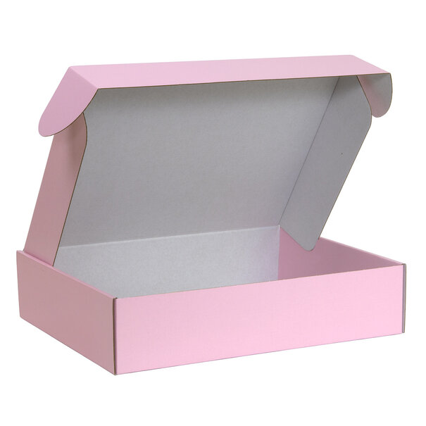 Levertijd ca.10 werkdagen Postdozen bedrukken Pink Lavender 350x280x80mm