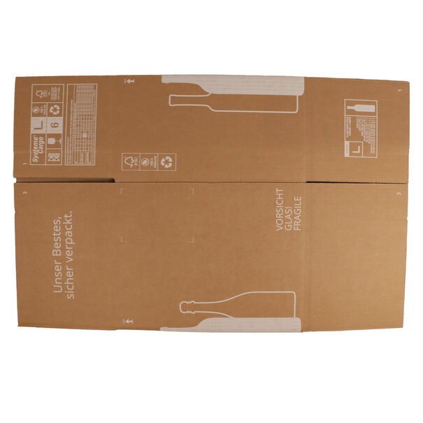 Levering uit voorraad 10 x Wijnverzenddoos met inlay 6 flessen