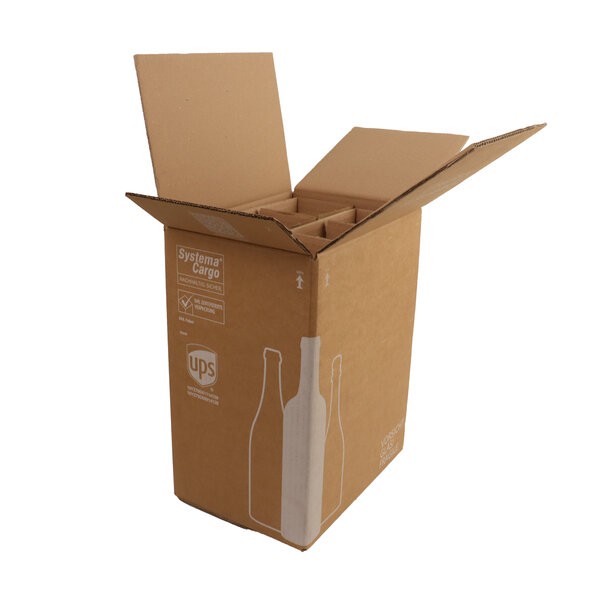 Levering uit voorraad 10 x Wijnverzenddoos met inlay 6 flessen