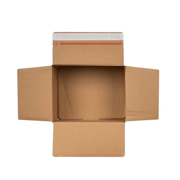 Levering uit voorraad Verzenddozen met autolock bodem 260x200x160mm