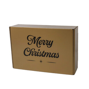 Kerstdozen Goud 280x190x75mm