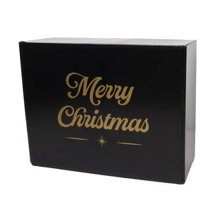 Kerstdozen Zwart 380x300x140mm