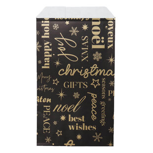 200x Papieren Zakjes Christmas International 12x19cm
