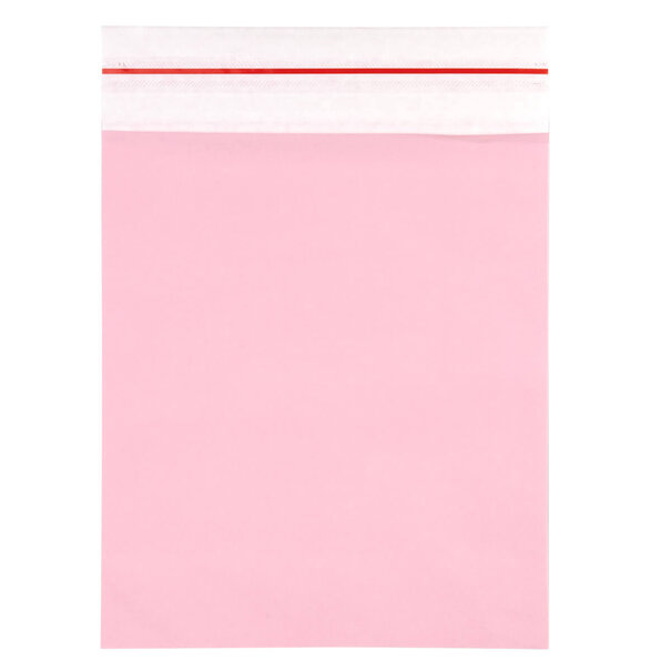 Levertijd ca.10 werkdagen Papieren verzendzak roze bedrukken M
