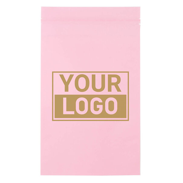 Levertijd ca.10 werkdagen Papieren verzendzak roze bedrukken S