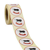 500x  Sticker Sint 'Pietje' 40mm