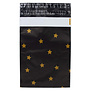 100x verzendzakken Black Stars Gold Small