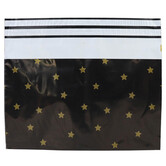 100x verzendzakken Black Stars Gold Large
