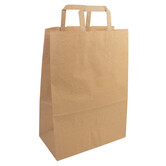 50x budget tassen bruin brede bodem staand M