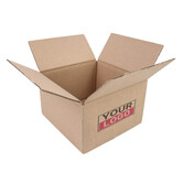 Dozen bedrukken Bruin 190x190x110mm