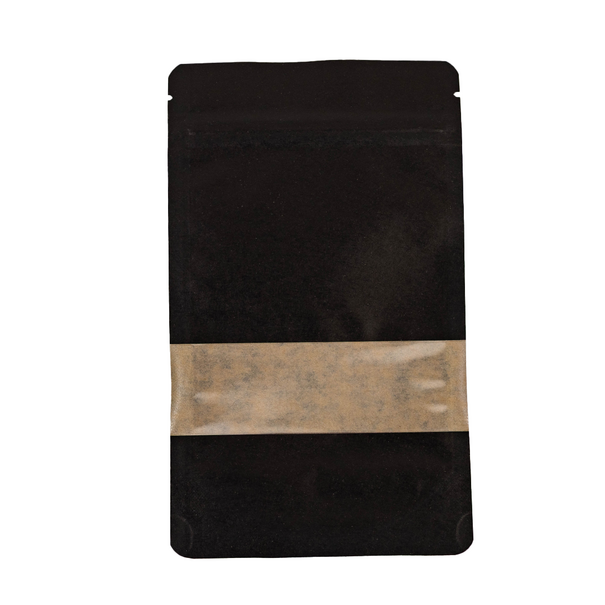 Levering uit voorraad 100x Stazakken met Venster Zwart 11x18,5cm