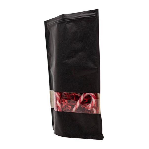 Levering uit voorraad 100x Stazakken met Venster Zwart 18x29cm