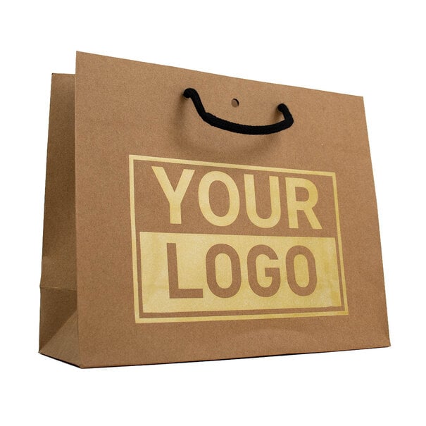 Levertijd ca.10 werkdagen Cadeautasje bedrukken Bruin A4