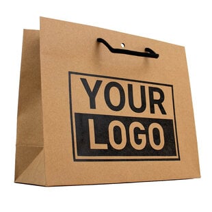 Cadeautasje bedrukken Bruin A4