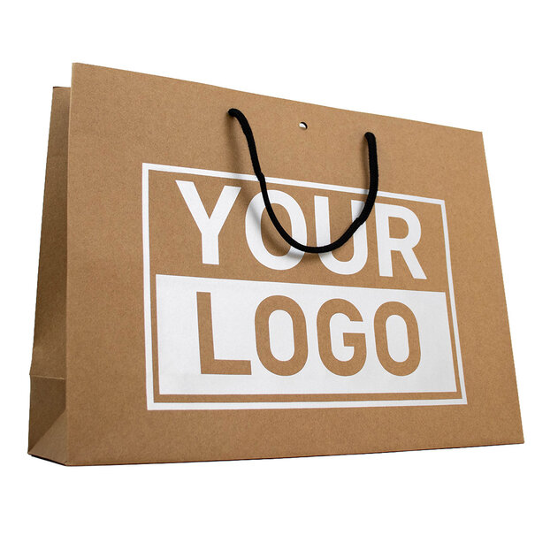 Levertijd ca.10 werkdagen Cadeautasje bedrukken Bruin A3