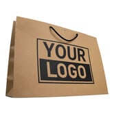 Cadeautasje bedrukken Bruin extra groot