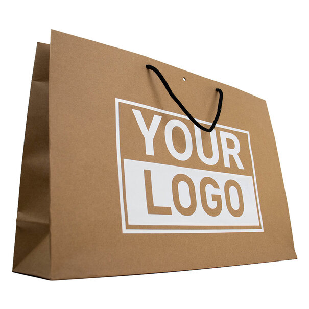 Levertijd ca.10 werkdagen Cadeautasje bedrukken Bruin extra groot