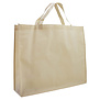 10x Shopper Beige non woven 54x14x45cm