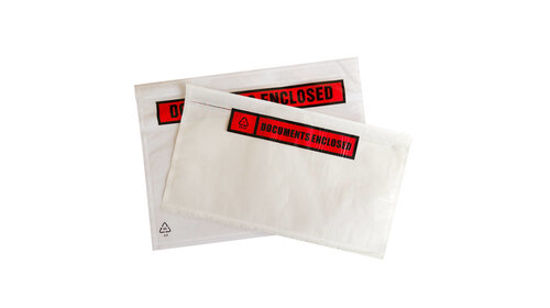 1000x Paklijstenveloppen "Documents Enclosed" A6
