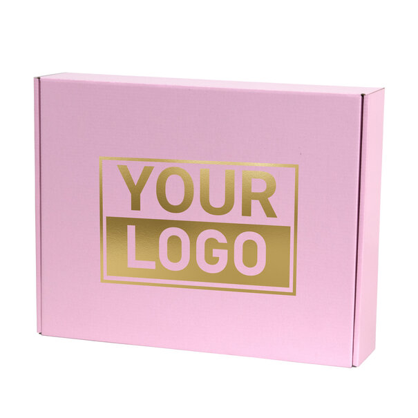 Levertijd ca.10 werkdagen Postdozen bedrukken Pink Lavender 350x280x80mm