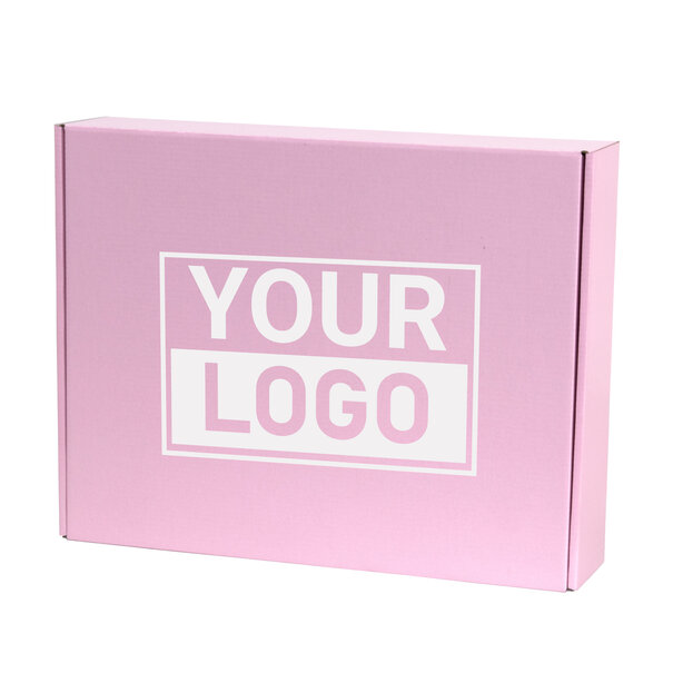 Levertijd ca.10 werkdagen Postdozen bedrukken Pink Lavender 350x280x80mm