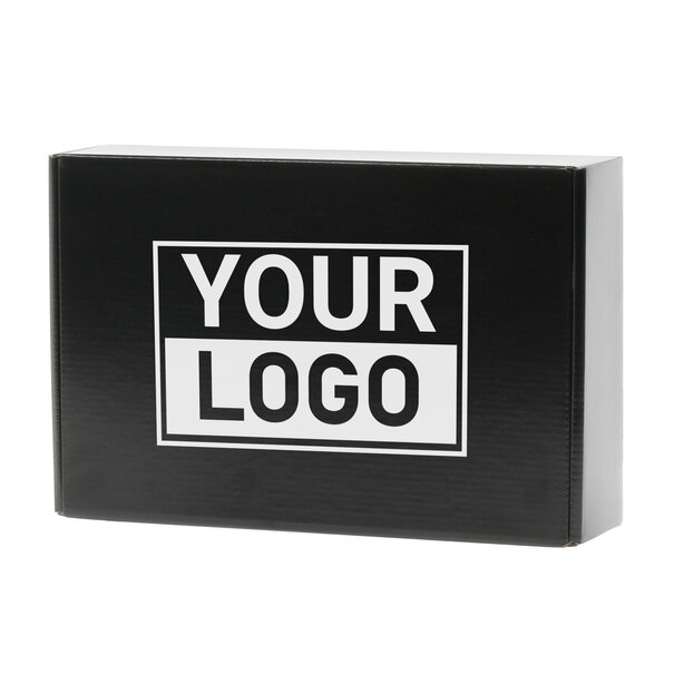 Levertijd ca.10 werkdagen Postdozen bedrukken Zwart 280x190x75mm